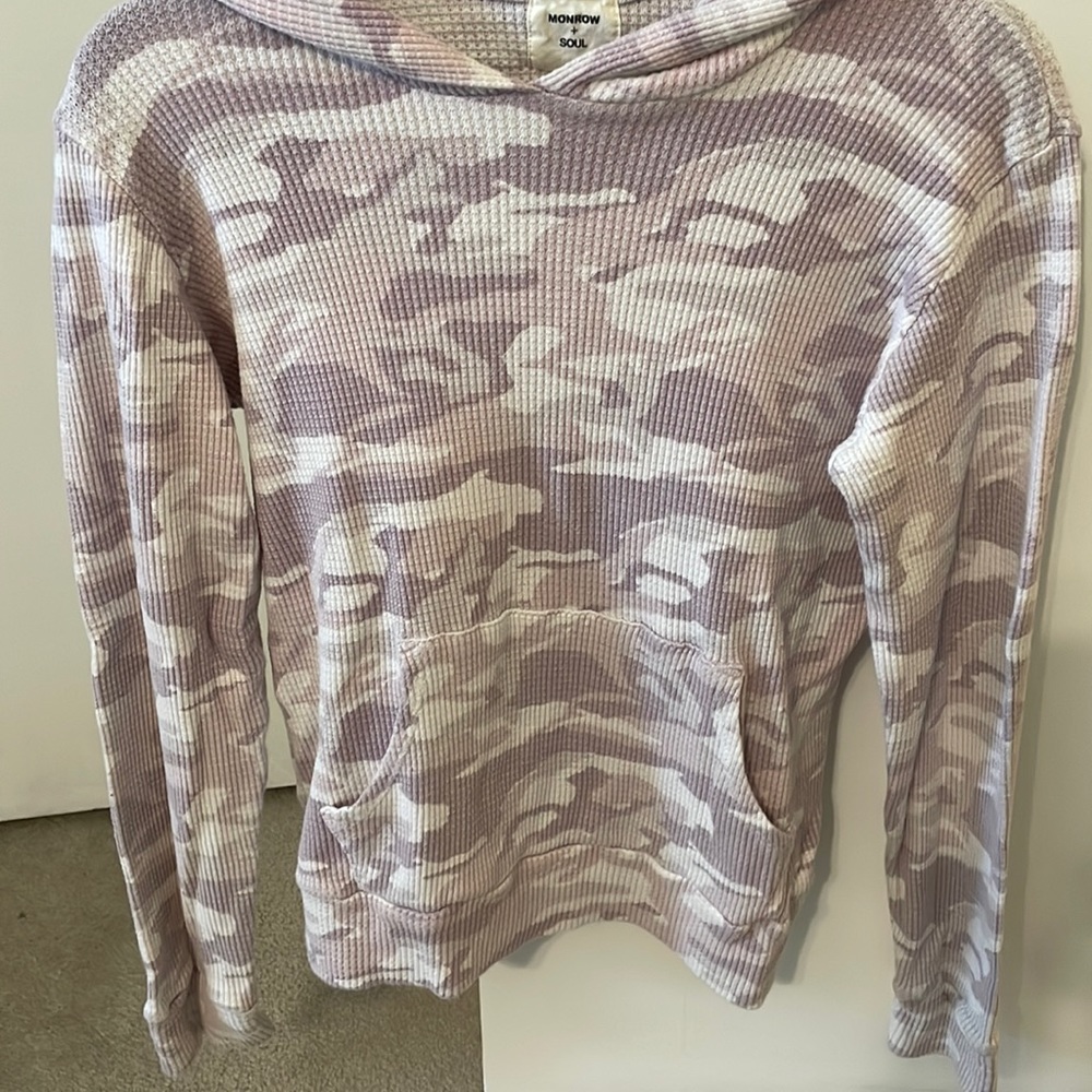 Monroe + Soul Camo Hooded Sweatshirt